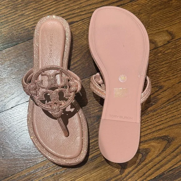 Tory Burch Pink Pave Sandals - Picture 2 of 4